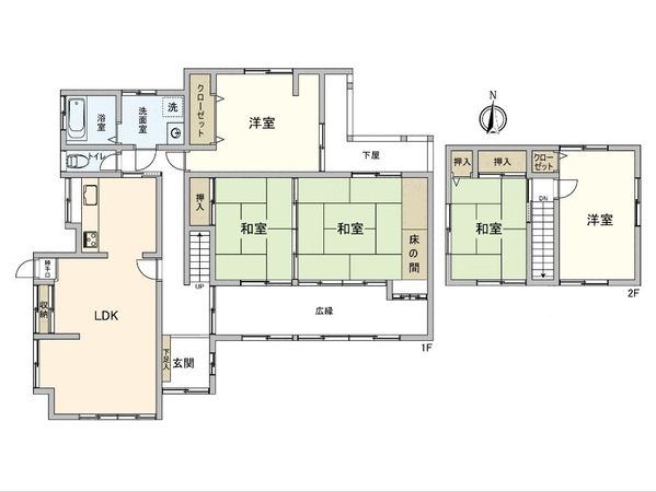 筑紫野市紫一丁目戸建 間取図(平面図)