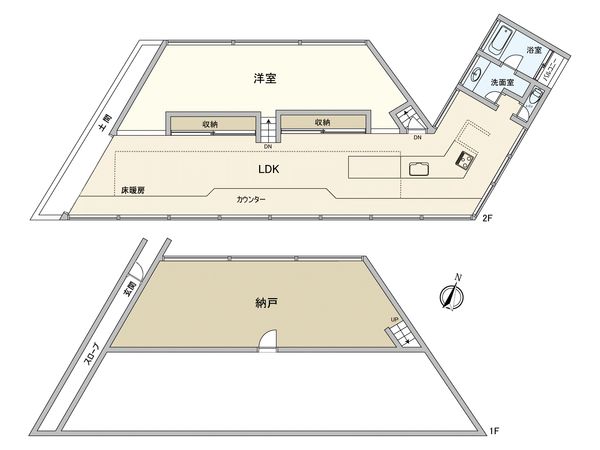 大野城市大城2丁目戸建 間取図(平面図)