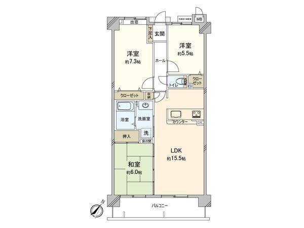 アーサー春日パークヒルズ 間取図(平面図) アーサー春日パークヒルズ 間取図(平面図)