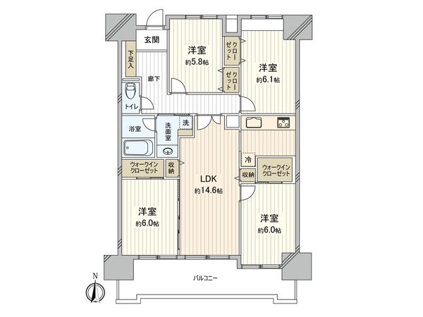 朝日プラザ筑紫野プティックス 間取図(平面図) 朝日プラザ筑紫野プティックス 間取図(平面図)