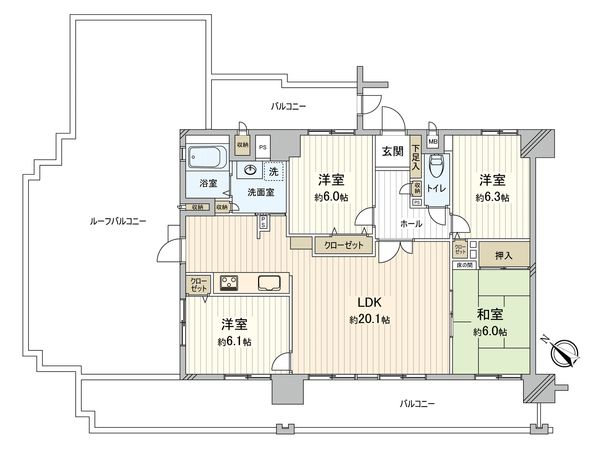 エバーライフ春日公園 間取図(平面図)