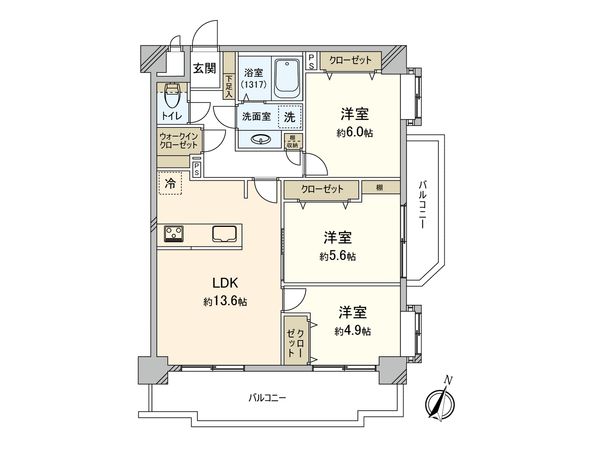 ダイナコート春日 間取図(平面図) ダイナコート春日 間取図(平面図)
