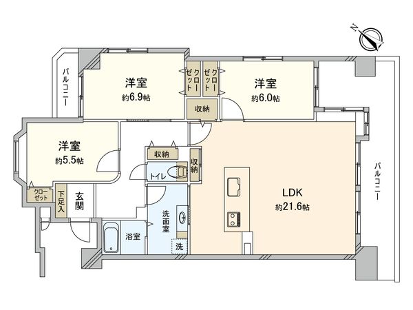 ウインザー春日公園 間取図(平面図) 間取図(平面図)