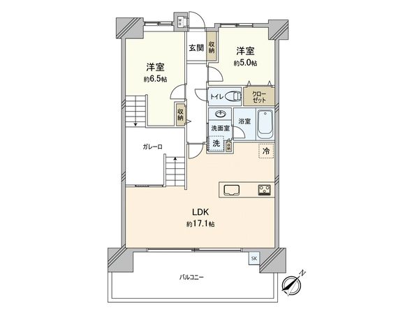 パークアソシア大野城駅前 間取図(平面図) 間取図(平面図)