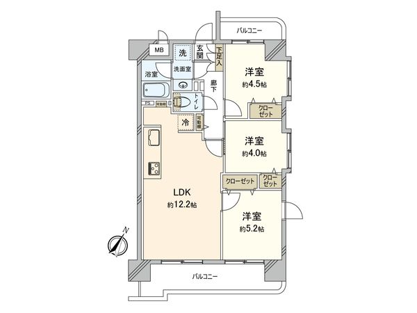 アムール春日公園 間取図(平面図) 間取図(平面図)
