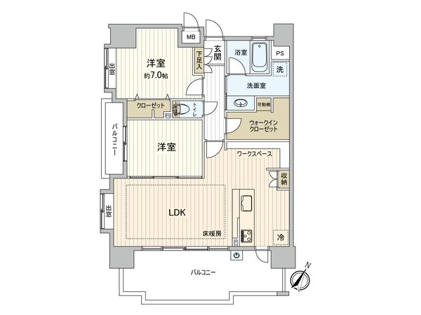 ファーネスト大橋二丁目プレシャス 間取図(平面図) ファーネスト大橋二丁目プレシャス 間取図(平面図)