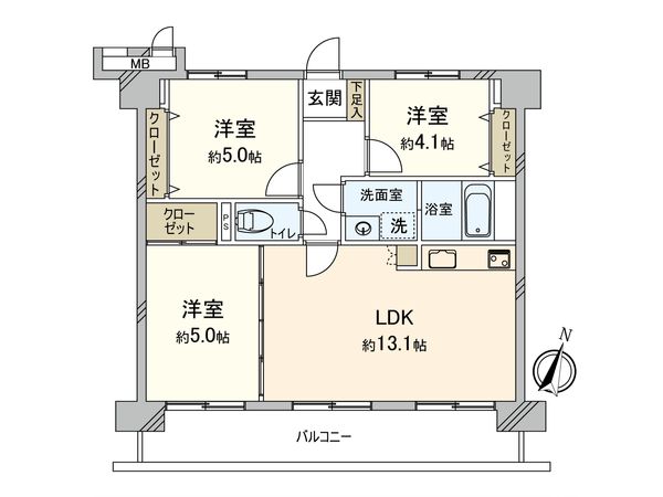 三愛シティライフ空港南2 間取図(平面図) 間取図(平面図)
