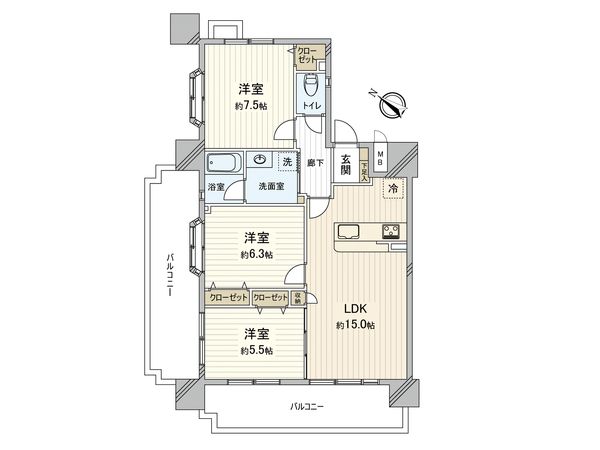 エバーライフ春日公園 間取図(平面図) エバーライフ春日公園 間取図(平面図)