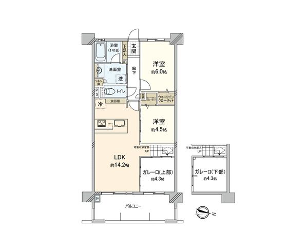パークアソシア ザ・ライフ 間取図(平面図) パークアソシア ザ・ライフ 間取図(平面図)