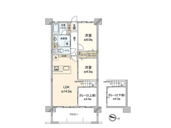 パークアソシア ザ・ライフ 間取図(平面図) パークアソシア ザ・ライフ 間取図(平面図)