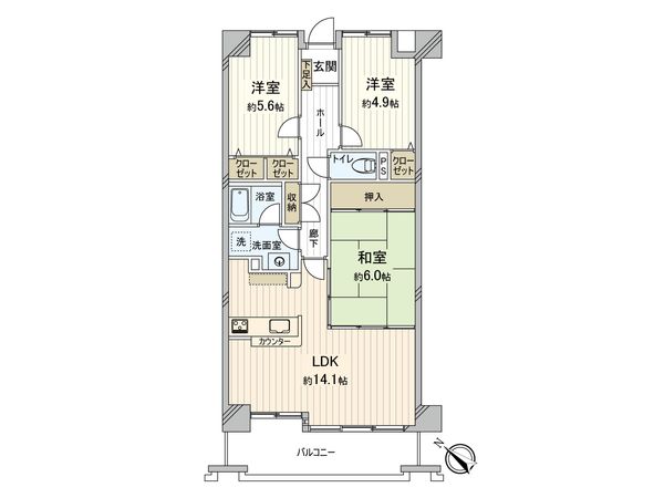 シティパル春日Ⅱ 間取図(平面図) シティパル春日Ⅱ 間取図(平面図)