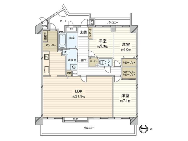 ヴィアジェ春日 間取図(平面図) ヴィアジェ春日 間取図(平面図)