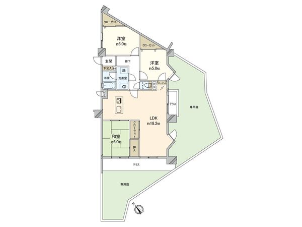 三愛シティライフ春日2 間取図(平面図) 三愛シティライフ春日2 間取図(平面図)