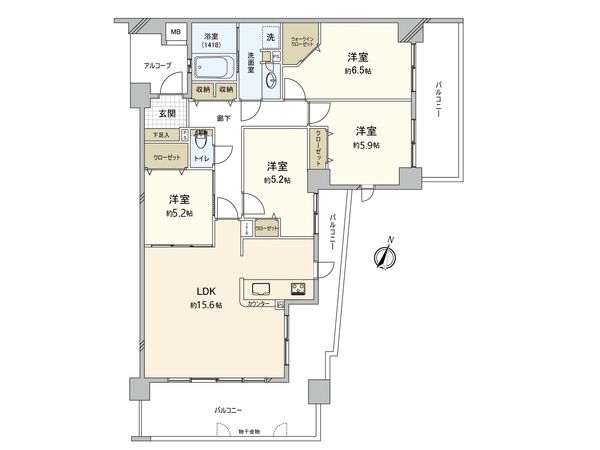 モントーレ春日スクエア 間取図(平面図) モントーレ春日スクエア 間取図(平面図)