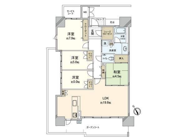 セントラルパーク香椎照葉 弐番館 間取図(平面図) セントラルパーク香椎照葉 弐番館 間取図(平面図)