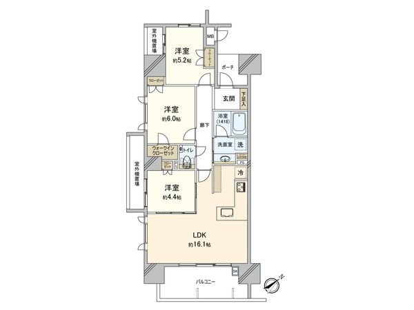 サンリヤン春日原ブランシエラ 間取図(平面図) サンリヤン春日原ブランシエラ 間取図(平面図)