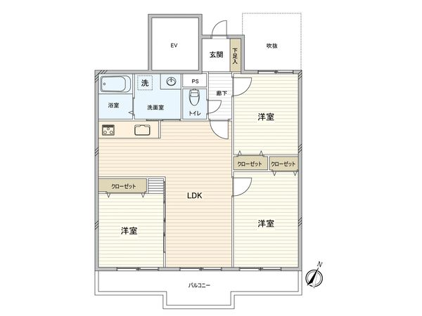 ラフィーネ春日原 間取図(平面図)