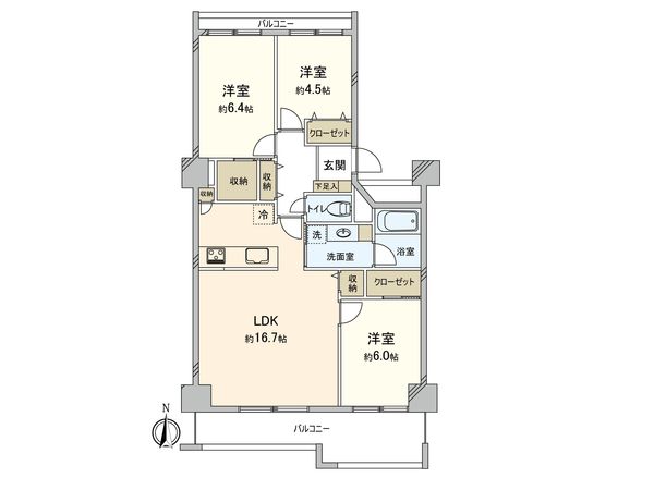 シティパル春日セントレ 間取図(平面図)