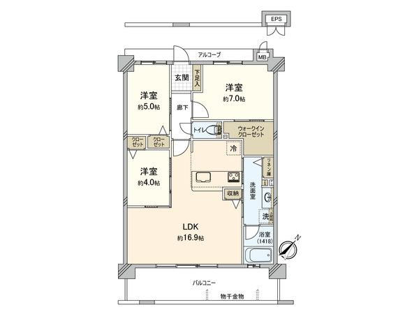 トラスト春日の杜レジデンス 間取図(平面図)