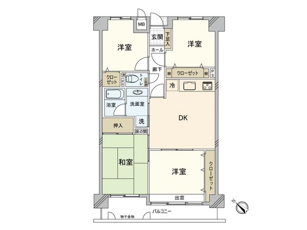 コアマンション和白東パセオ 間取図(平面図) 間取図(平面図)