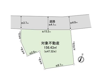 篠栗町庄4丁目 土地 区画図