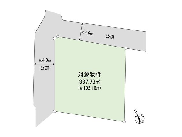 岡垣町東松原三丁目 土地 区画図 岡垣町東松原三丁目 土地 区画図