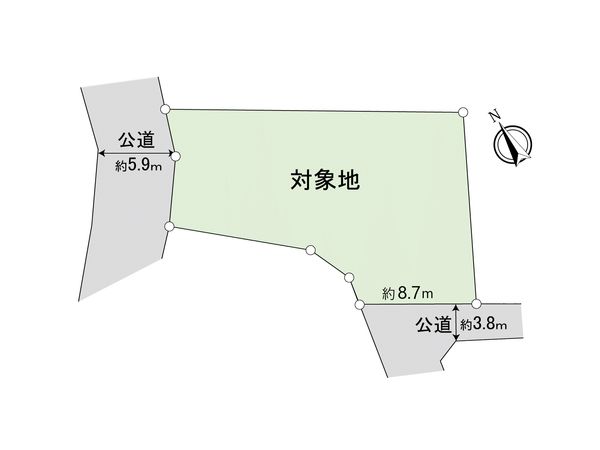 南区桧原七丁目 土地 間取図(平面図)