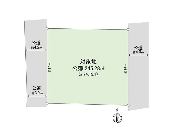 筑紫野市針摺北 土地 区画図