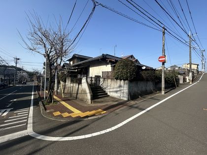 中央区平和三丁目 土地 前面道路含む外観