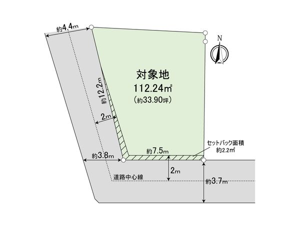 中央区荒戸三丁目 土地 区画図 中央区荒戸三丁目 土地 区画図