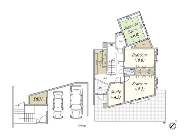 南区高宮四丁目 戸建 間取図(平面図) 南区高宮四丁目 戸建 間取図(平面図)