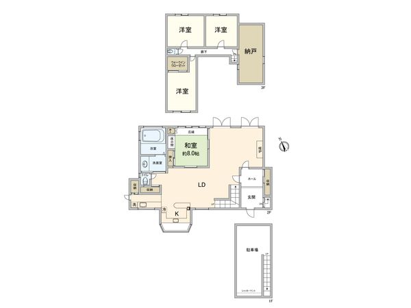 長住6丁目 戸建 間取図(平面図)