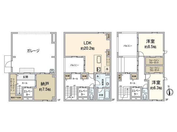 大手門3丁目戸建 間取図(平面図) 大手門3丁目戸建 間取図(平面図)