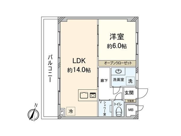 ニューアイランド大名マンション 間取図(平面図) ニューアイランド大名マンション 間取図(平面図)