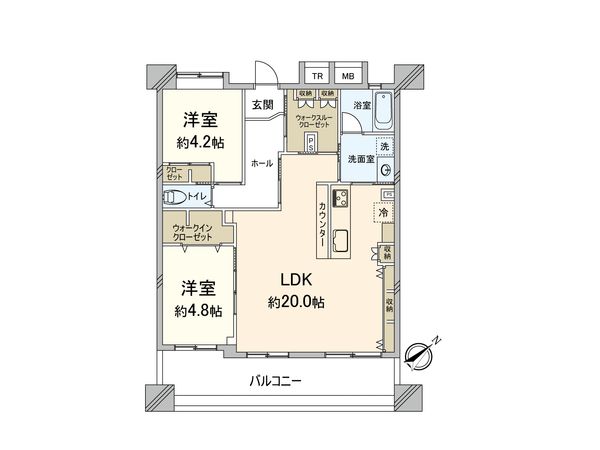 サンリヤン薬院公園 間取図(平面図) サンリヤン薬院公園 間取図(平面図)