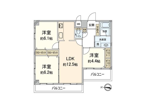 エステートマンション赤坂けやき通り 間取図(平面図) 間取図(平面図)