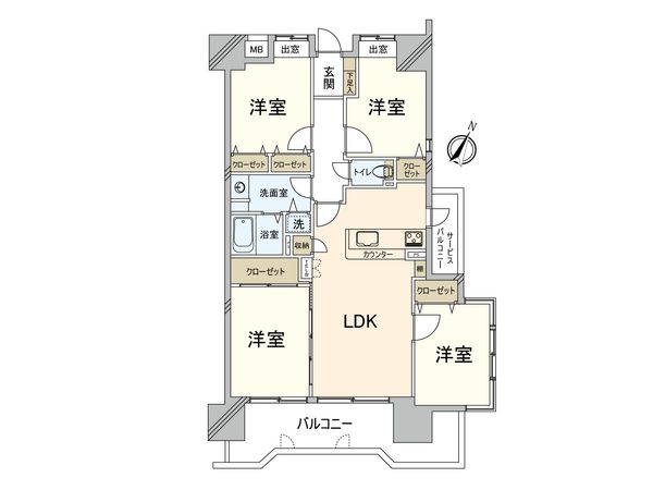 グランピアマンションアーガス吉塚 間取図(平面図) グランピアマンションアーガス吉塚 間取図(平面図)