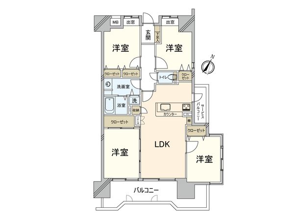 グランピアマンションアーガス吉塚 間取図(平面図) グランピアマンションアーガス吉塚 間取図(平面図)