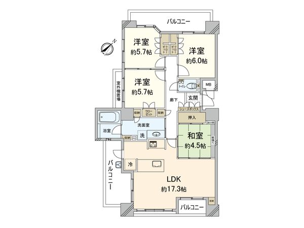 ウェリスサンリヤン薬院 間取図(平面図) ウェリスサンリヤン薬院 間取図(平面図)
