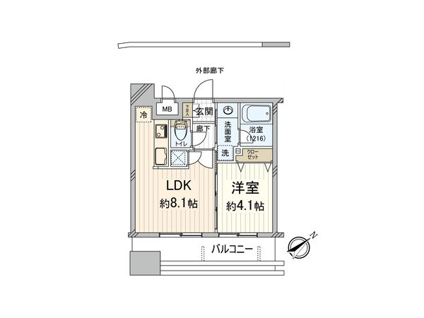 アクタス天神北 間取図(平面図) アクタス天神北 間取図(平面図)
