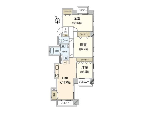 ロマネスク西公園 間取図(平面図) ロマネスク西公園 間取図(平面図)