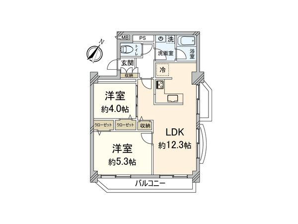 高宮オークマンション 間取図(平面図) 間取図(平面図)