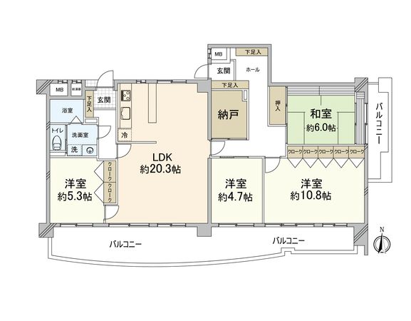 ダイアパレス西公園Ⅱ 間取図(平面図)
