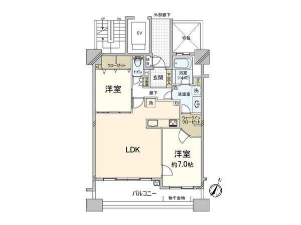 パラッシオ薬院 間取図(平面図) パラッシオ薬院 間取図(平面図)