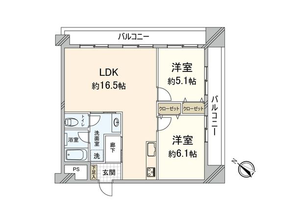チサンマンション天神Ⅲ 間取図(平面図) チサンマンション天神Ⅲ 間取図(平面図)