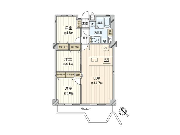 高宮アーバンライフ 間取図(平面図) 間取図(平面図)