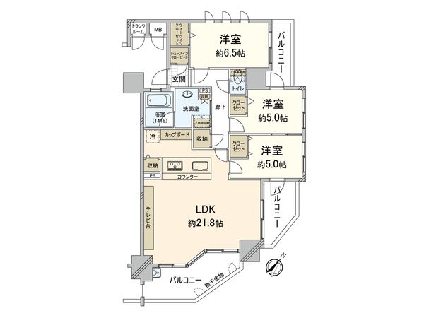 ファーネスト平尾駅前レジスタ 間取図(平面図) 間取図(平面図)