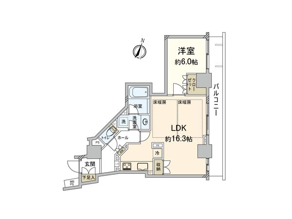 グランアルト天神タワー 間取図(平面図) 間取図(平面図)