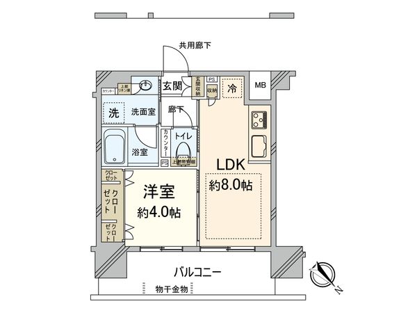 プレサンスロジェ呉服町 間取図(平面図) 間取図(平面図)