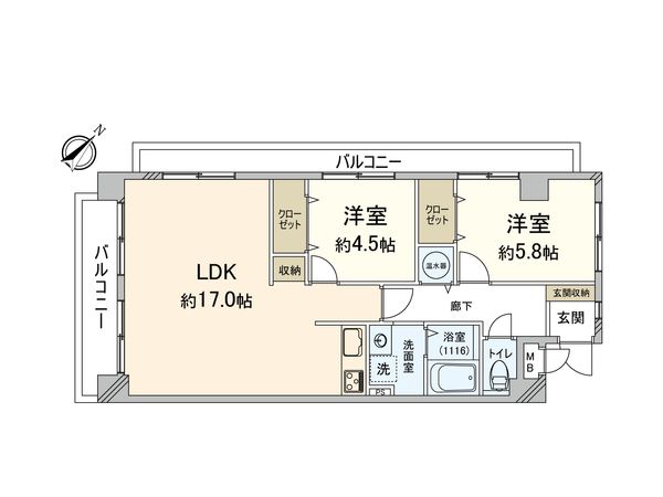 コープ野村白金 間取図(平面図) コープ野村白金 間取図(平面図)
